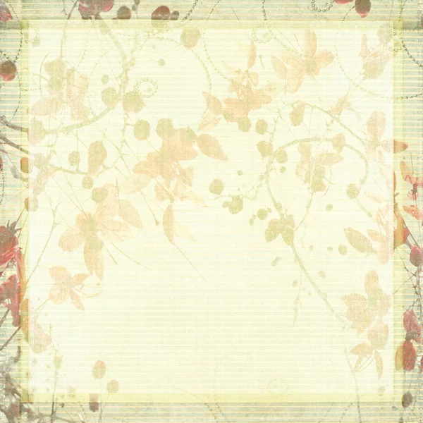 Pale Antique Floral Background Text Space — Stock Photo, Image