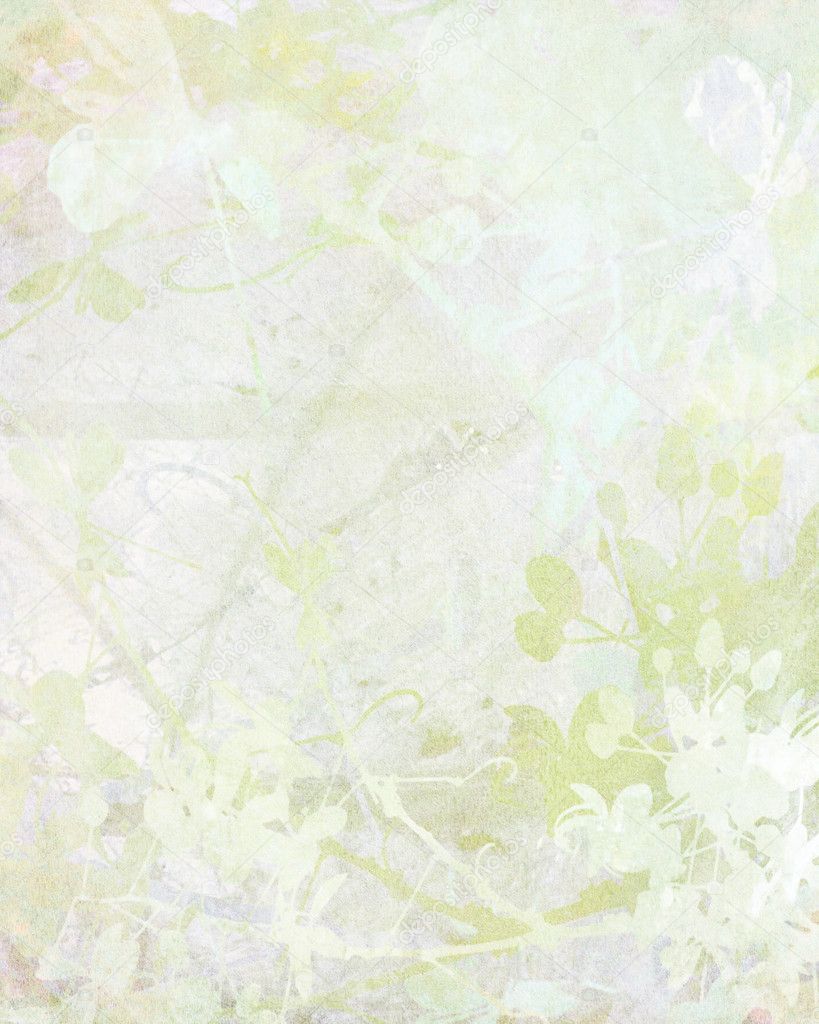 Pale Flower Art on Paper Background — Stock Photo © luceluceluce #4724434