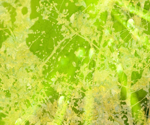 明亮的绿色花卉 grunge 纹理的抽象 — 图库照片