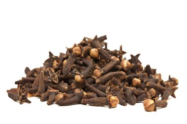 Image of a Pile of Cloves Isolated with Clipping Path clipart