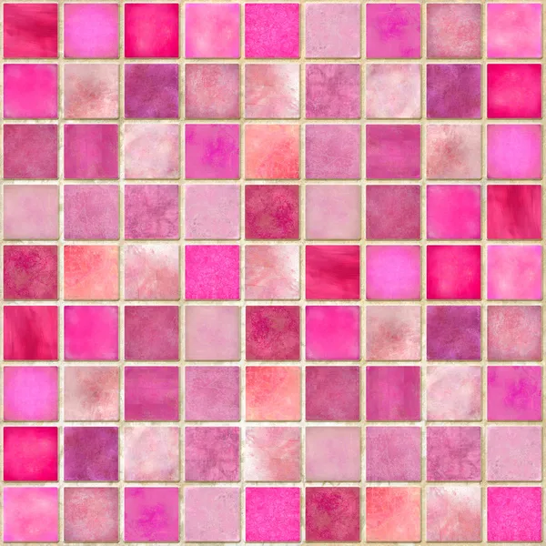 Růžový dlaždice mozaika — Stock fotografie