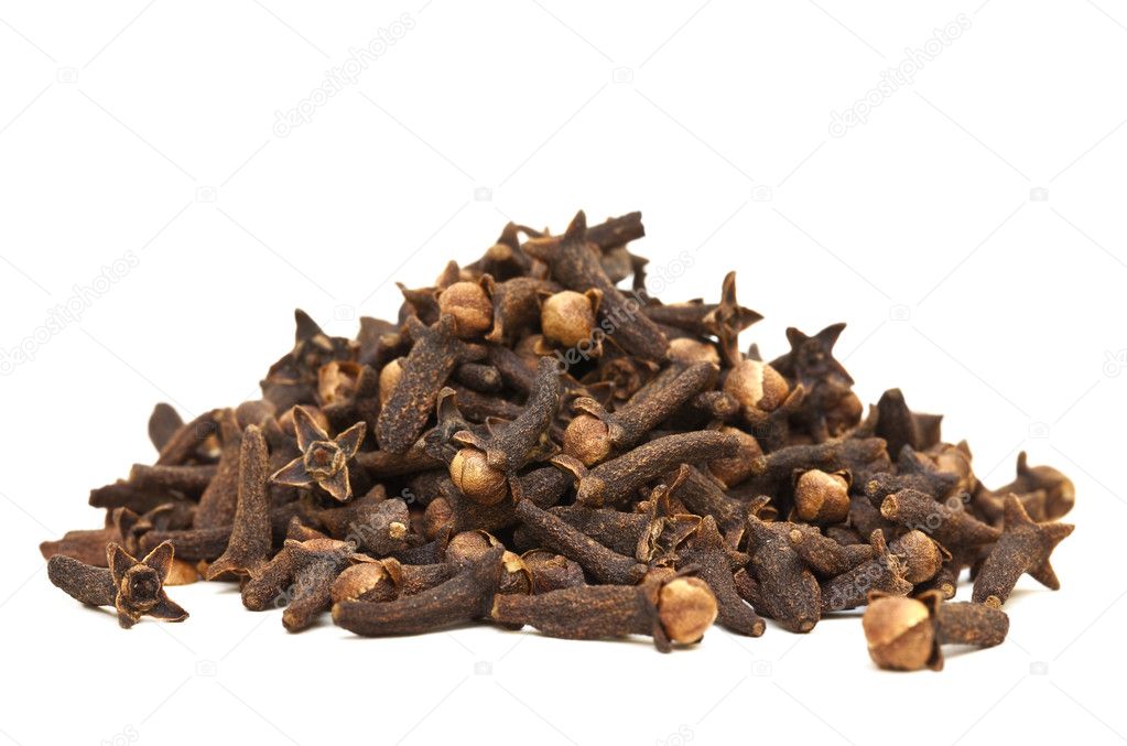 Image of a Pile of Cloves Isolated with Clipping Path