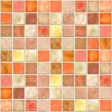 Orange Tile Mosaic clipart