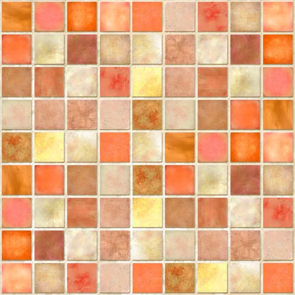 Carrelage mosaïque orange Image En Vente
