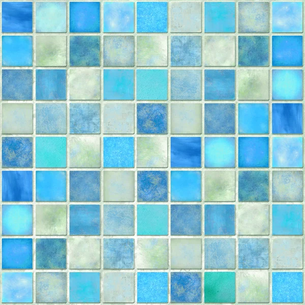 Mozaika niebieski płytki — Zdjęcie stockowe