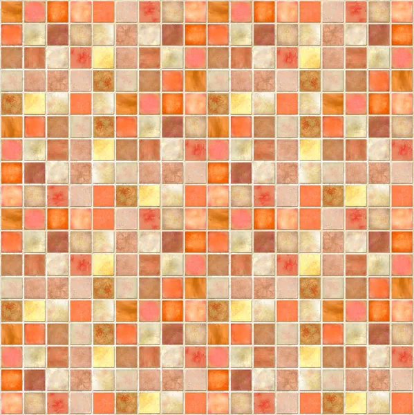 橙色的瓷砖马赛克背景的图像 — 图库照片