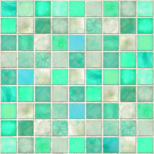 Image Aquamarine Tile Mosaic Background — Stock Photo, Image