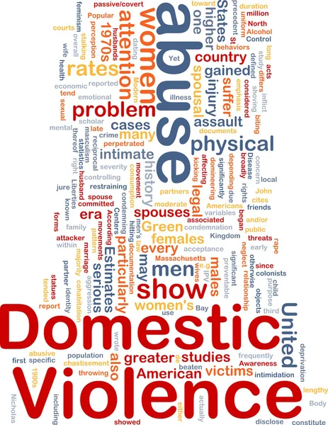 Domestic violence concept diagram — Stock Photo, Image