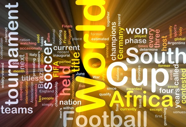 发光的世界杯背景概念 — 图库照片