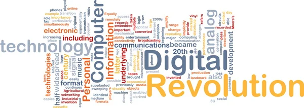 Digital revolution baggrund koncept - Stock-foto