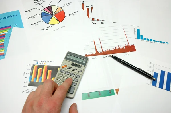 Graphs and statistics — Stock Photo, Image