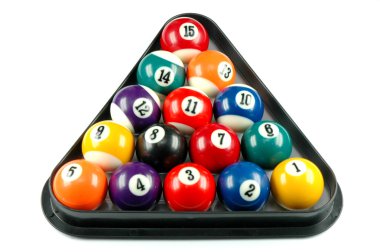 Billiard balls clipart