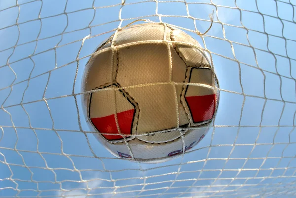 Gol Escocerball Net Closeup — Stok Foto