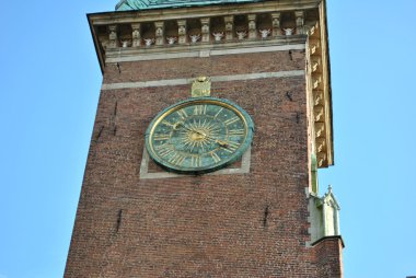 Town hall clock tower clipart