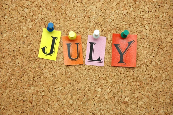 July on board — Stock Photo, Image