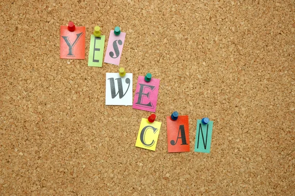 Sì, possiamo. — Foto Stock