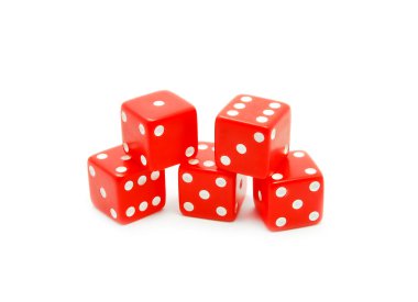 Red dice clipart