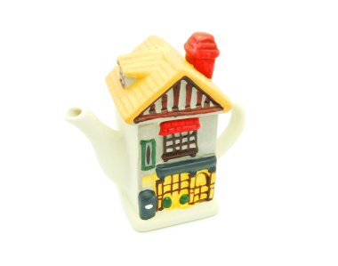 Tea pot house clipart