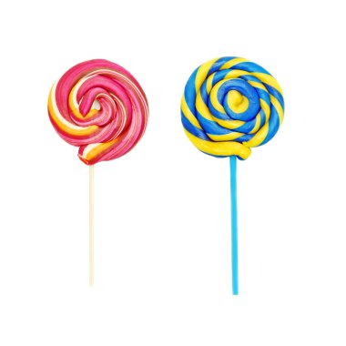 Colored lollipops clipart