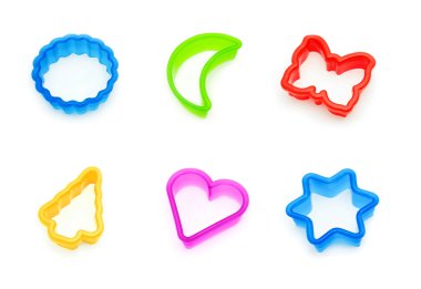 Cookie cutters collage clipart