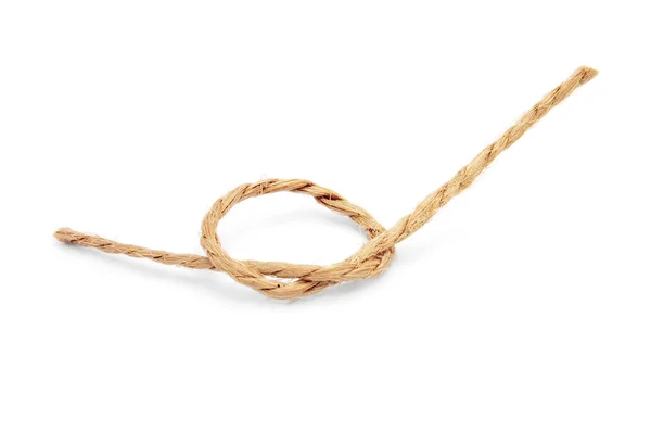 Pedazo de cuerda y nudo — Foto de Stock