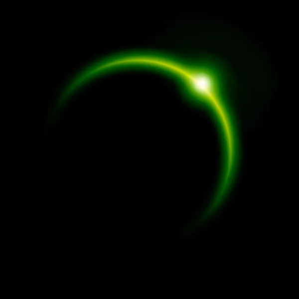 Eclipse verde — Fotografia de Stock