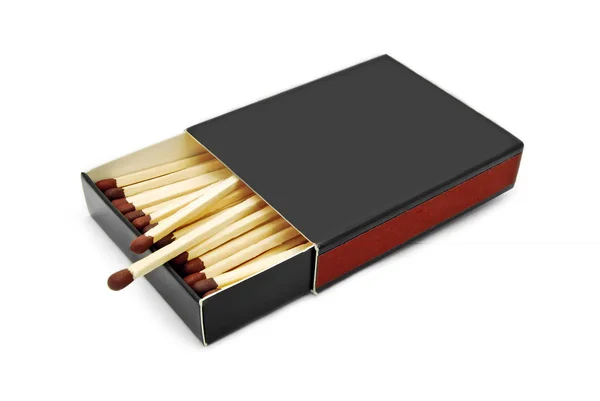 Black matchbox — Stock Photo, Image