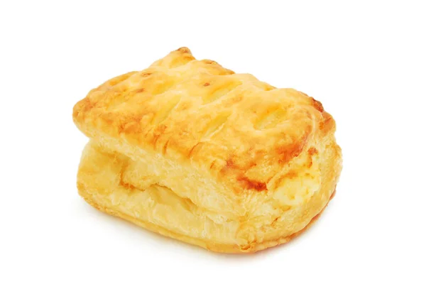 Puff pastry with sweet cheese — Stock Photo, Image
