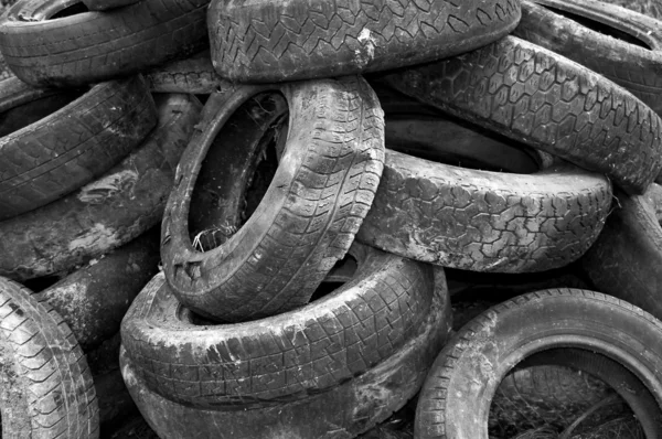 Neumáticos usados — Foto de Stock