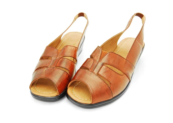Kožené sandály — Stock fotografie