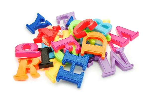 Plastic letters — Stock Photo, Image