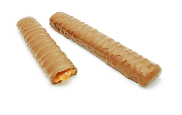 Batoniki czekoladowe z karmelem — Zdjęcie stockowe
