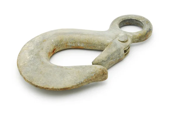 Rusty pulley hook — Stock Photo, Image