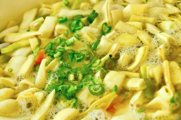 Зелена квасоля суп — стокове фото