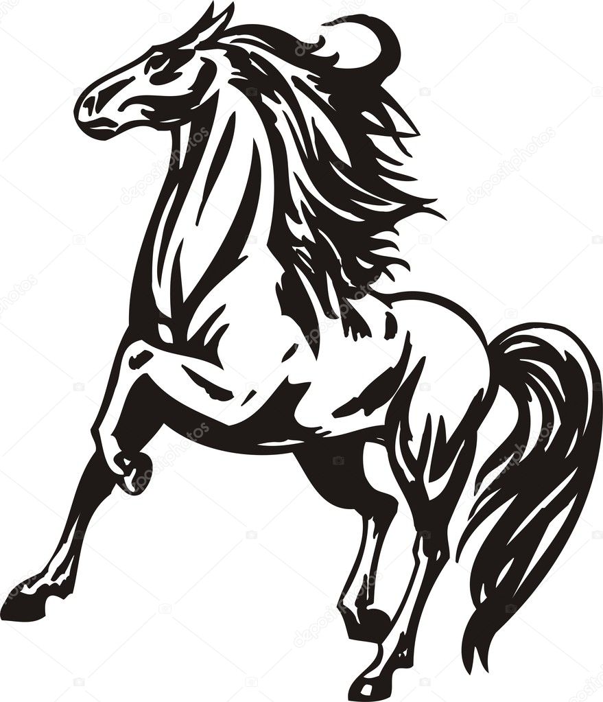 Beautiful Horse. — Stock Vector © Digital-Clipart #4471259