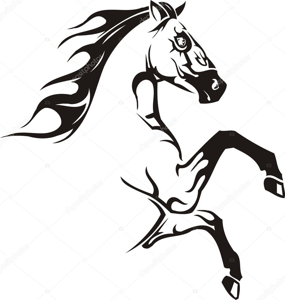 Beautiful Horse. — Stock Vector © Digital-Clipart #4471520