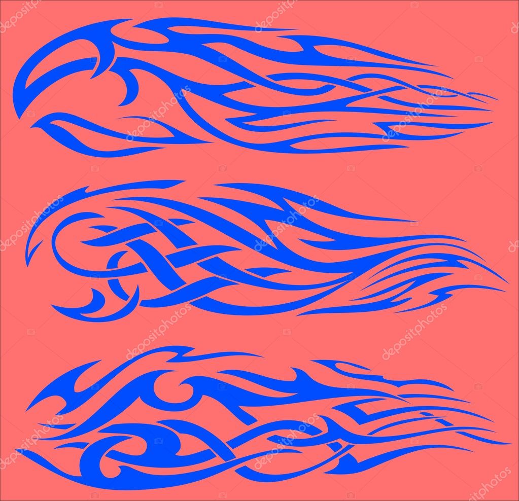 Tribal Flames. Stock Vector by ©Digital-Clipart 4492734