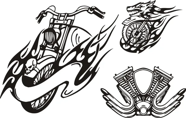 Drawing a Tribal Motorcycle Tattoo Design  YouTube