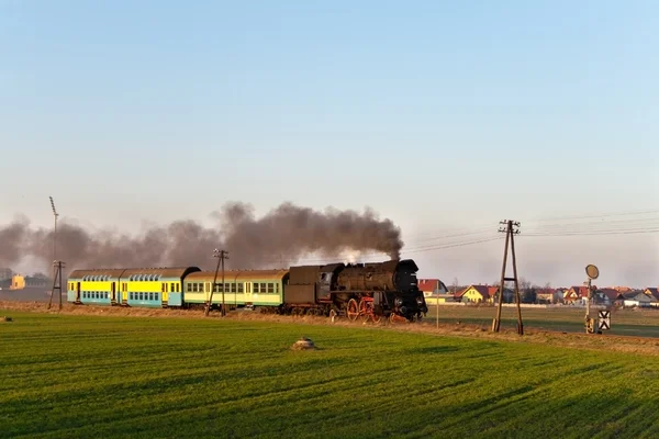 Stary pociąg parowy — Zdjęcie stockowe