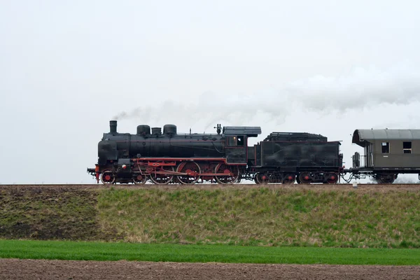 Old retro steam train — Stock Photo, Image