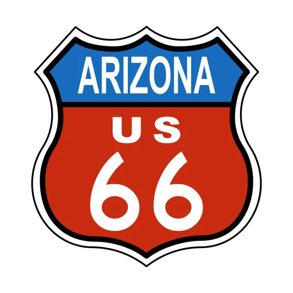 Arizona ci route 66 segno — Foto Stock