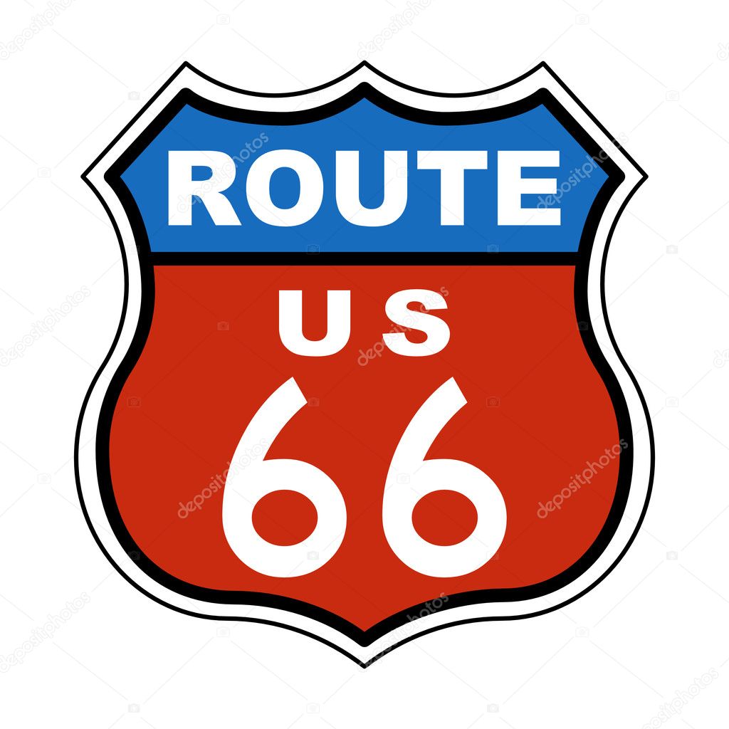 Route US 66 Sign
