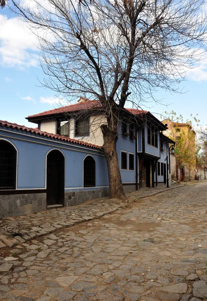 Eski Sokak Evler Bulgaristan — Stok fotoğraf