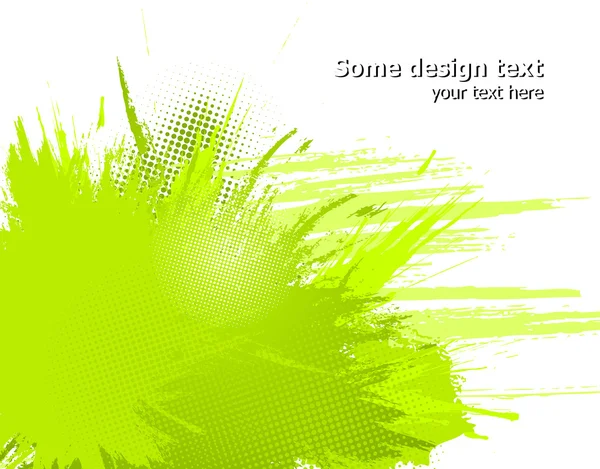 Grüne Abstrakte Farbe Spritzt Illustration Vektorhintergrund Mit Platz Für Ihren — Stockvektor