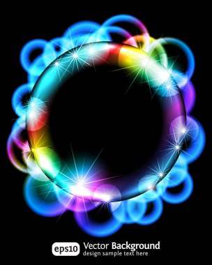 Neon light gragient effect background. Beautiful vector backdrop. clipart