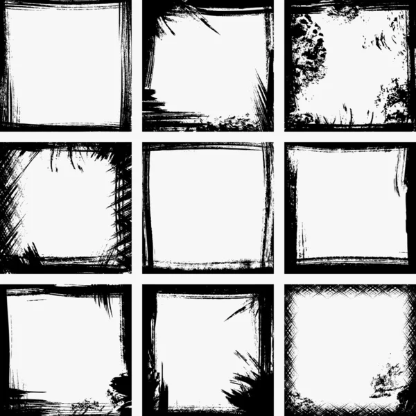 Cadres Grunge — Image vectorielle