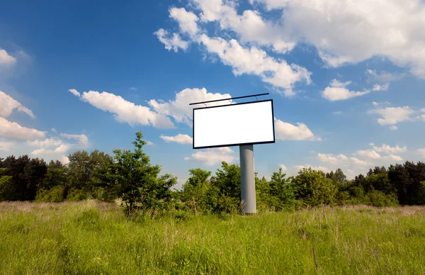 Blank Bilboard in a green nature — Stock Photo, Image
