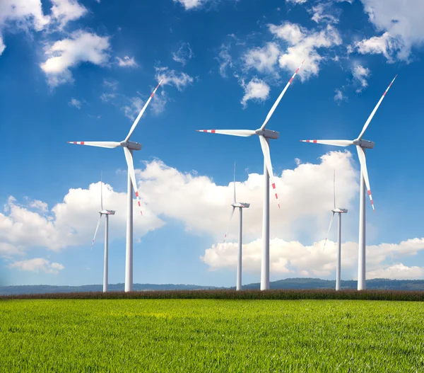 Macht windmolens genereren — Stockfoto