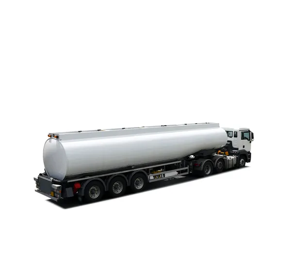 Yakıt tankeri kamyon izole — Stok fotoğraf