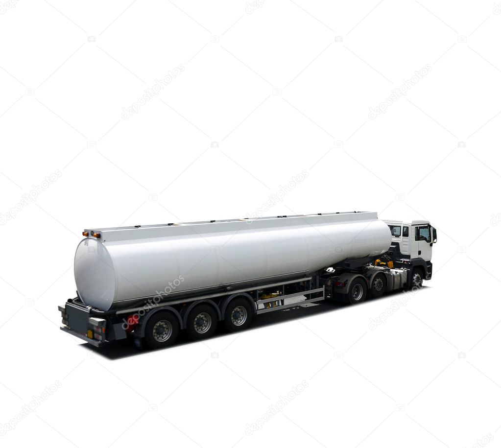 brandstof tank vrachtwagen geïsoleerd — Stockfoto © majaFOTO 4172438